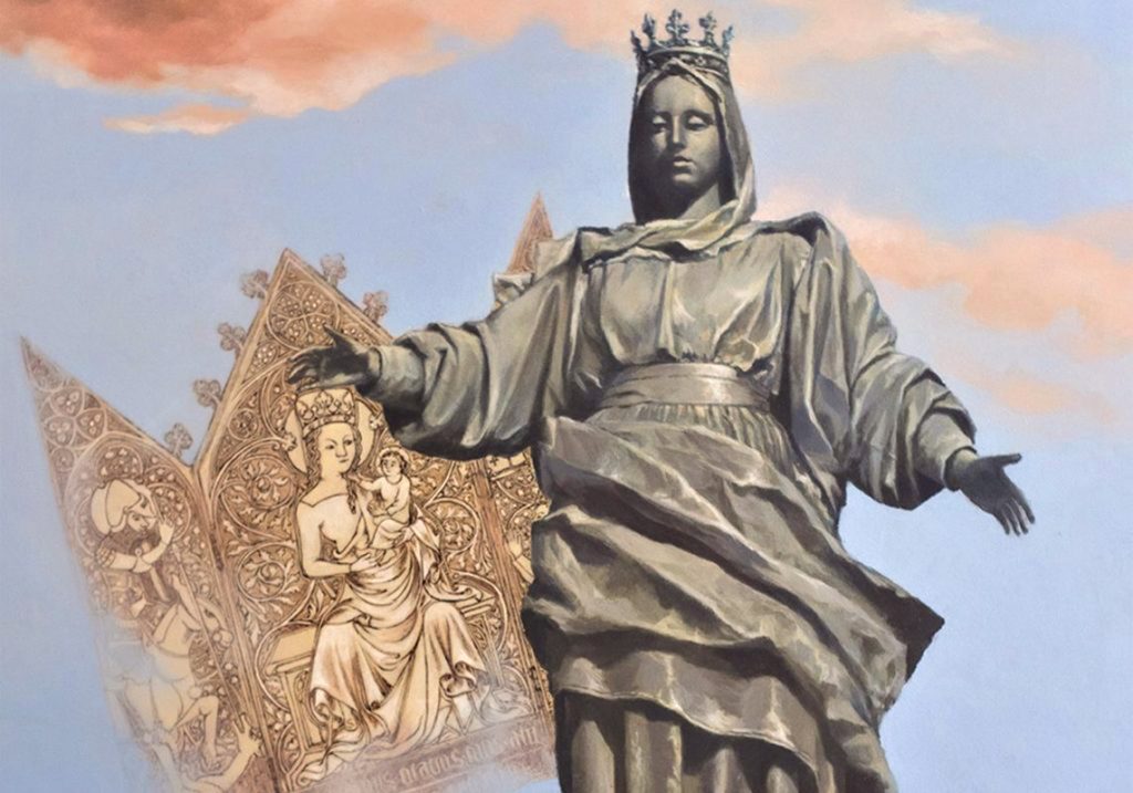 Lia Laterza, Madonna del Rocciamelone (part.), dipinto