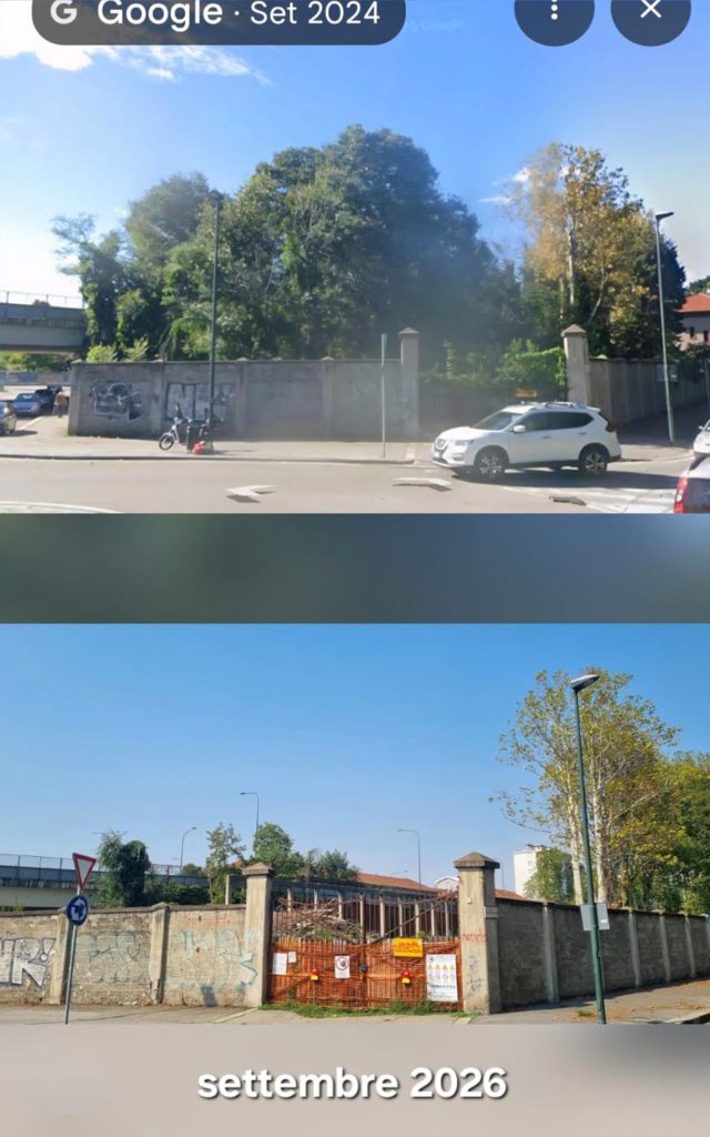 CPR corso Brunelleschi - veduta stradale - confronto situazione 2024 e 2026 